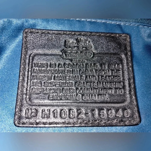 Coach Madison Sequin Logo Satchel Bag Silver Black 2000s Y2K Style 15940 Op Art - Picture 6 of 12